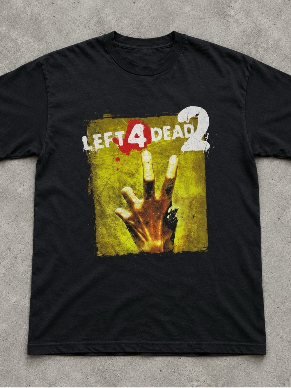Left 4 Dead 2 Zombie Hand Black Gildan T-Shirt